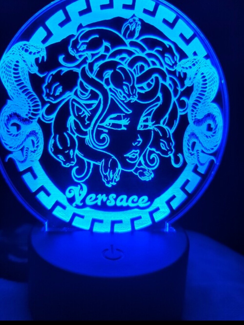 Versace Medusa LED Acrylic Night Light - Different Colors